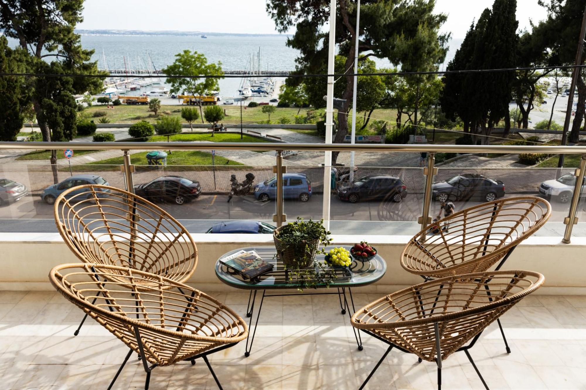 Champagne Sea View Apartment By Binobi! Tessalónica Exterior foto